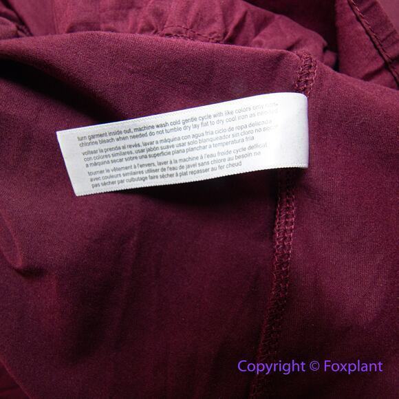New!  Eloquii Maroon Dress puff sleeve flounce hem size 28 - Picture 12 of 12